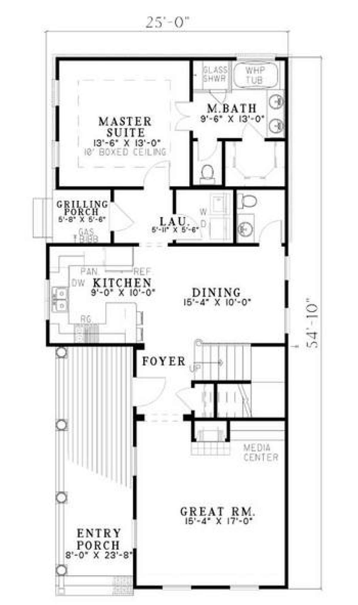 Floorplan 1 for House Plan #110-00318