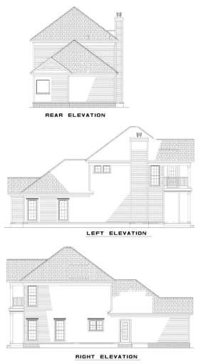 Colonial House Plan #110-00319 Elevation Photo