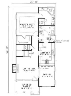 Floorplan 1 for House Plan #110-00319