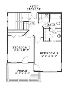 Floorplan 2 for House Plan #110-00319