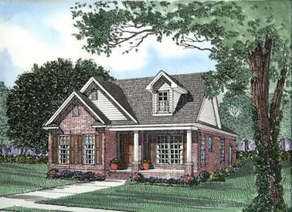 Southern House Plan #110-00320 Elevation Photo