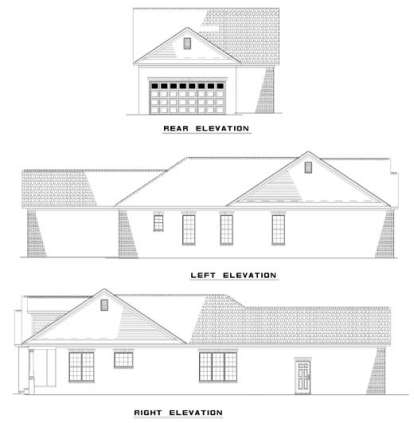 Southern House Plan #110-00320 Elevation Photo