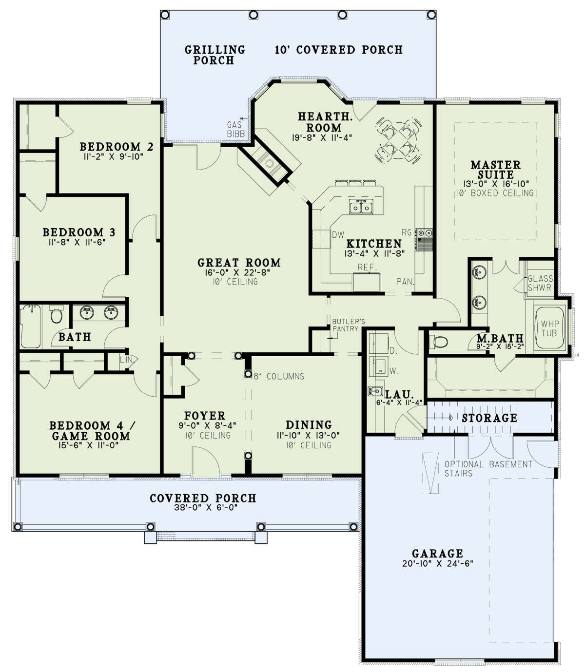 Main Floor  for House Plan #110-00323
