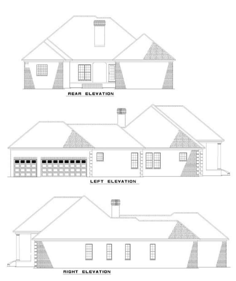 Traditional House Plan #110-00324 Elevation Photo