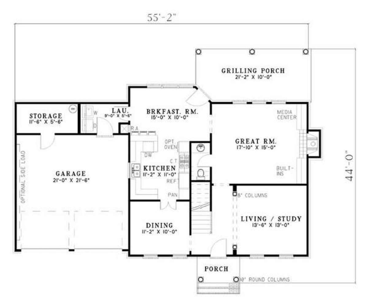Floorplan 1 for House Plan #110-00327