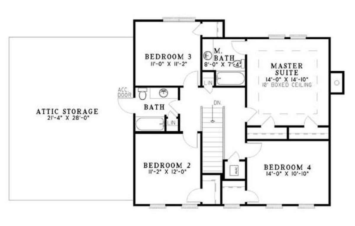 Floorplan 2 for House Plan #110-00327