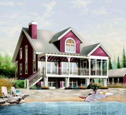 Country House Plan #034-00110 Elevation Photo