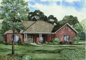 Traditional House Plan #110-00328 Elevation Photo