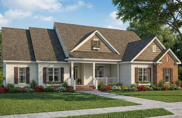 House Plan House Plan #5172 Angled Front Elevation