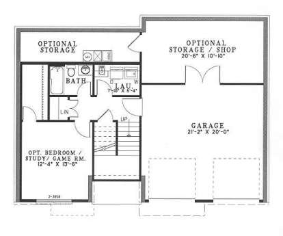 Basement for House Plan #110-00333