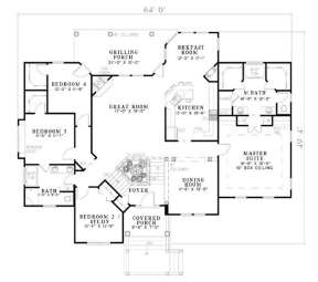 Floorplan 1 for House Plan #110-00335