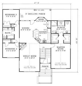 Floorplan 1 for House Plan #110-00336