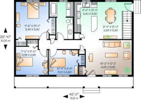 Floorplan for House Plan #034-00111