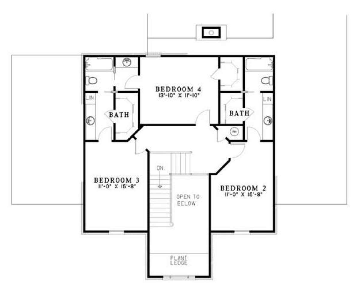 Floorplan 2 for House Plan #110-00338