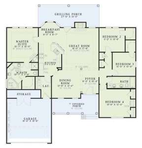 Floorplan 1 for House Plan #110-00339