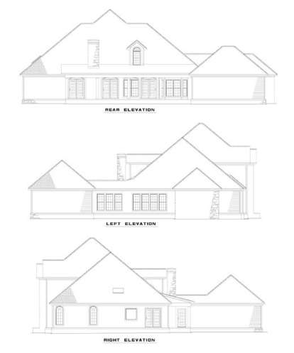 Luxury House Plan #110-00341 Elevation Photo