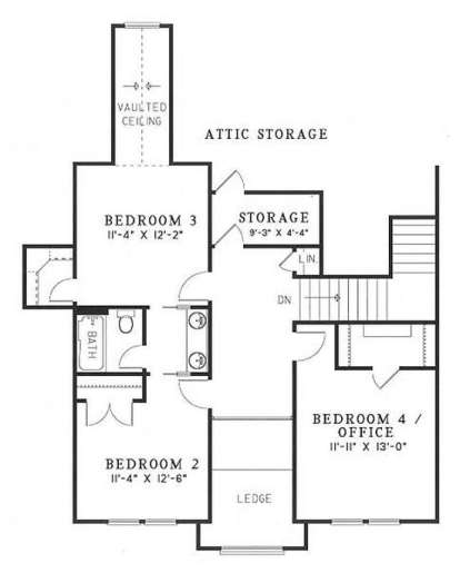 Floorplan 2 for House Plan #110-00341
