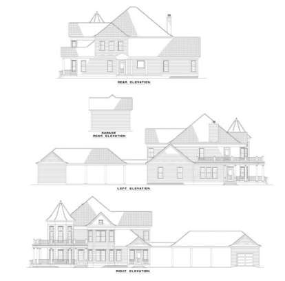 Victorian House Plan #110-00343 Elevation Photo