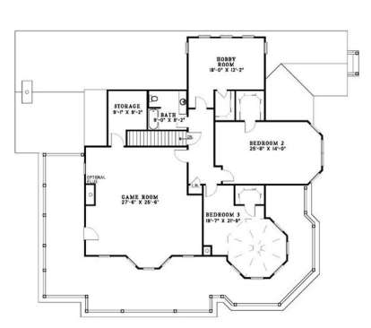 Floorplan 2 for House Plan #110-00343