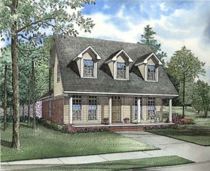 Country House Plan #110-00346 Elevation Photo