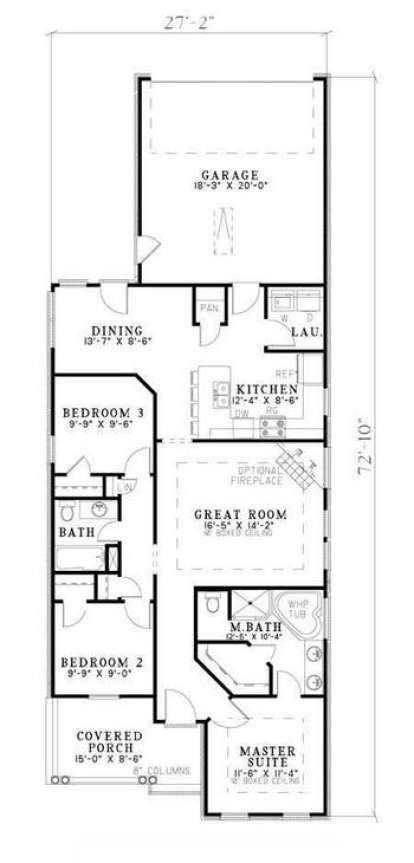 Floorplan 1 for House Plan #110-00348