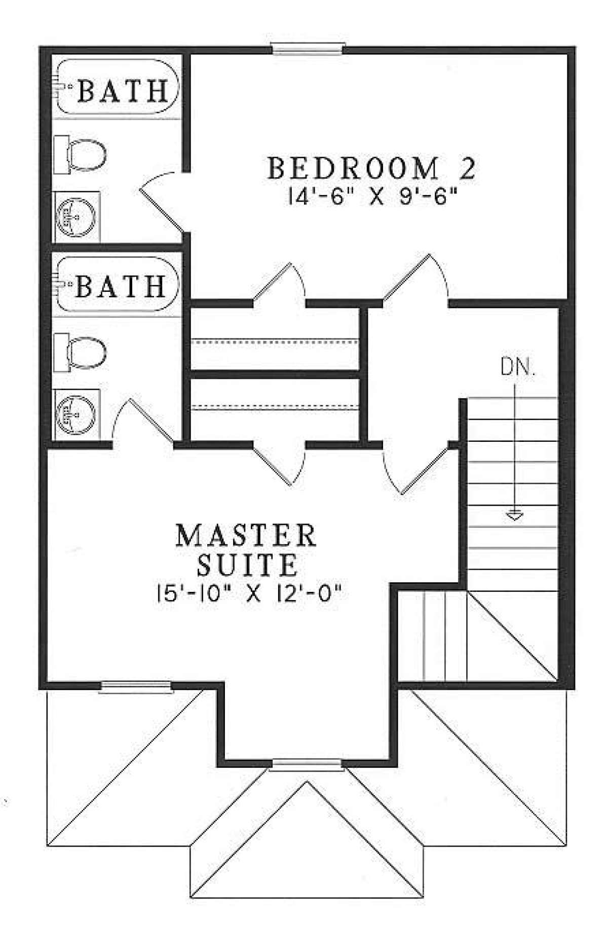 Floorplan 2 for House Plan #110-00349