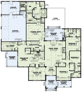 Main Floor  for House Plan #110-00350