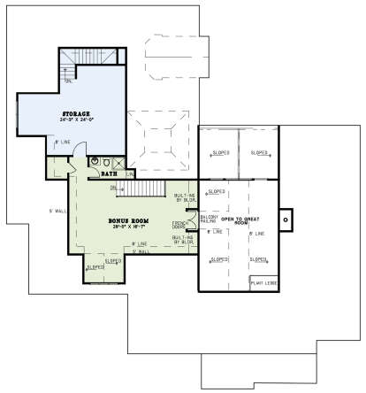 Second Floor for House Plan #110-00350
