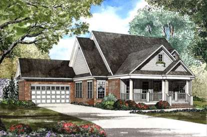 Ranch House Plan #110-00352 Elevation Photo