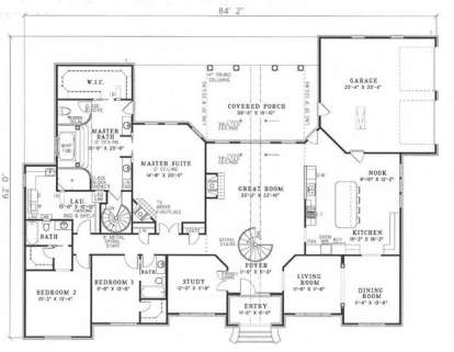 Floorplan 1 for House Plan #110-00354