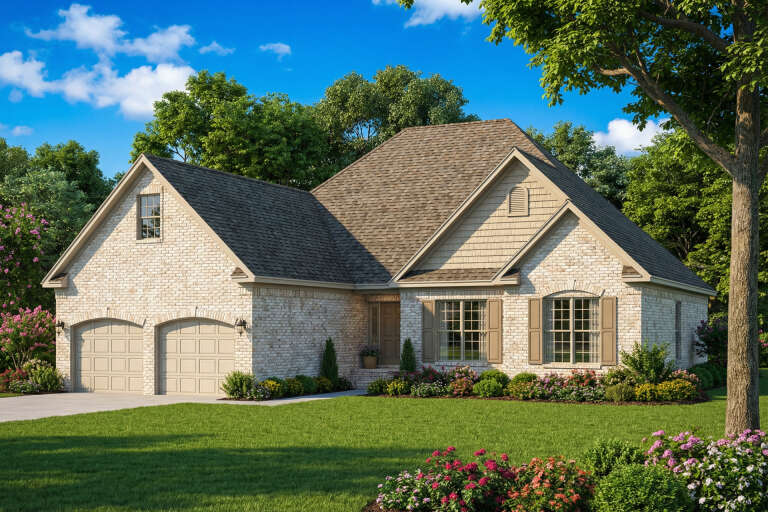House Plan House Plan #5197 Angled Front Elevation