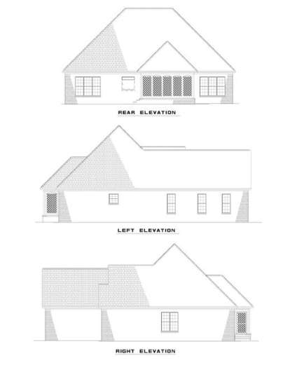 Ranch House Plan #110-00355 Elevation Photo