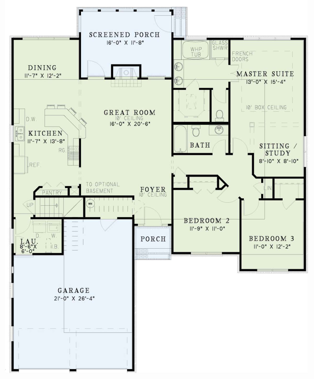 Floorplan 1 for House Plan #110-00355