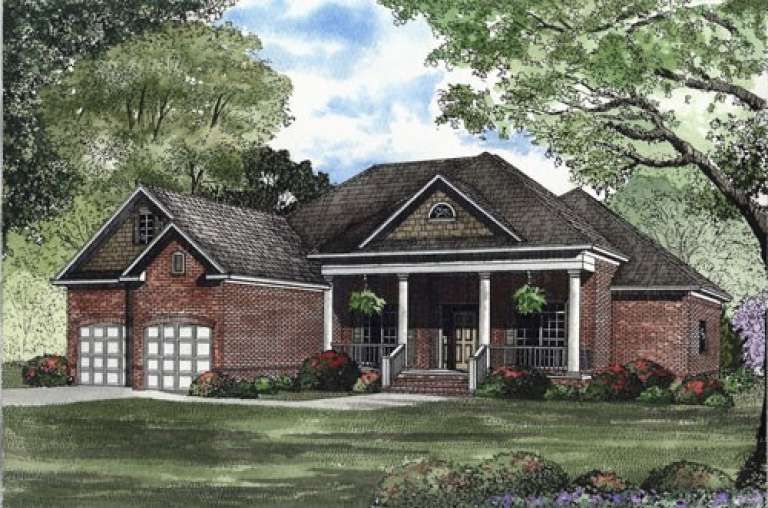 Southern House Plan #110-00356 Elevation Photo
