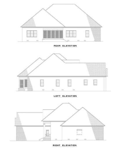 Southern House Plan #110-00356 Elevation Photo
