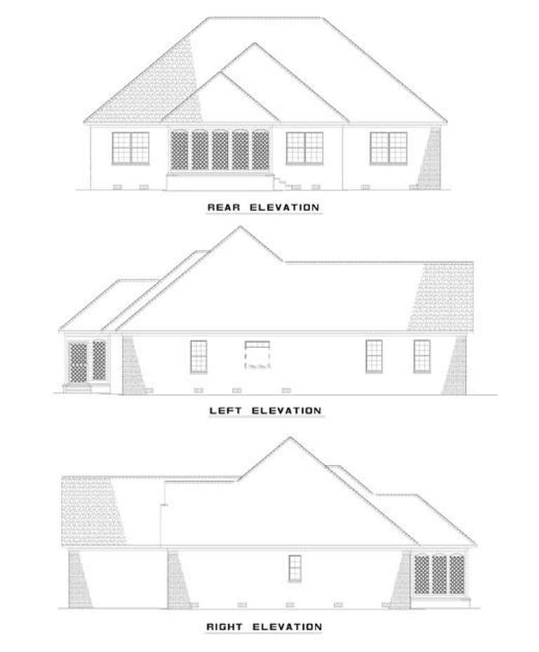 Traditional House Plan #110-00357 Elevation Photo