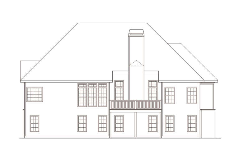 European House Plan #009-00035 Elevation Photo