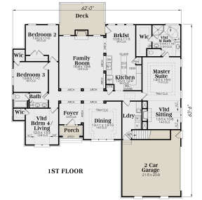 Main Floor for House Plan #009-00035