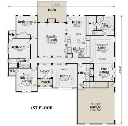 Main Floor for House Plan #009-00035