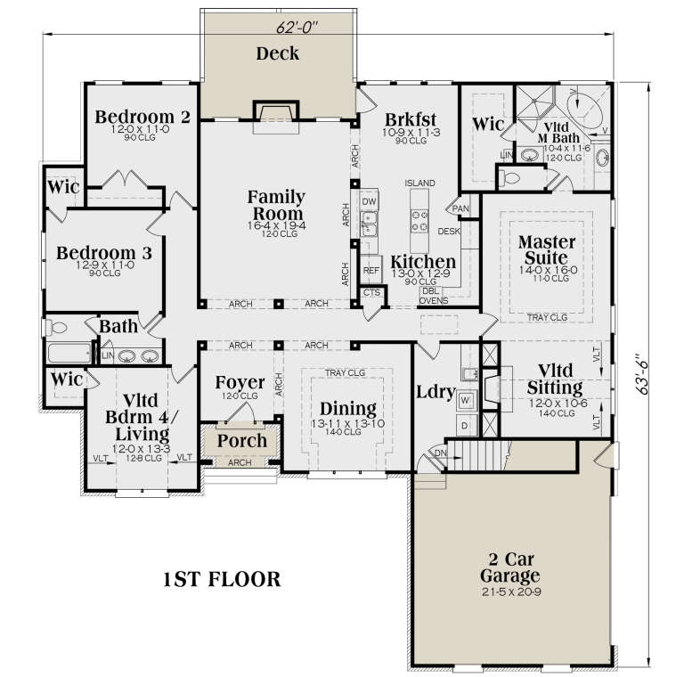House Plan House Plan #52 Drawing 1