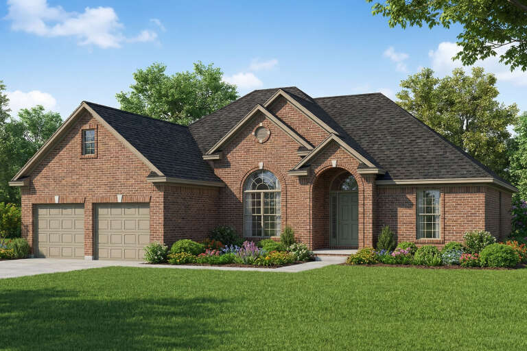 House Plan House Plan #5200 Angled Front Elevation