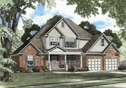 French Country House Plan #110-00359 Elevation Photo