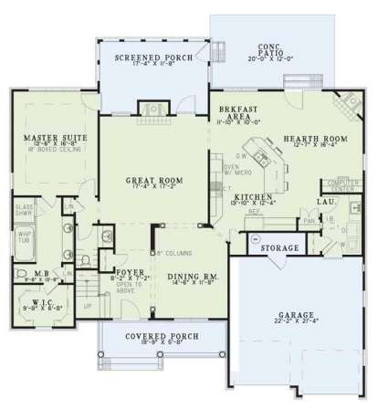 Main Floor  for House Plan #110-00359