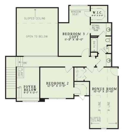 Second Floor for House Plan #110-00359