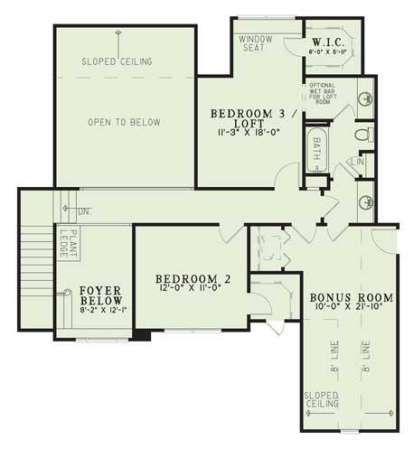 Floorplan 2 for House Plan #110-00359