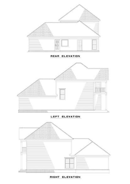 Southern House Plan #110-00360 Elevation Photo