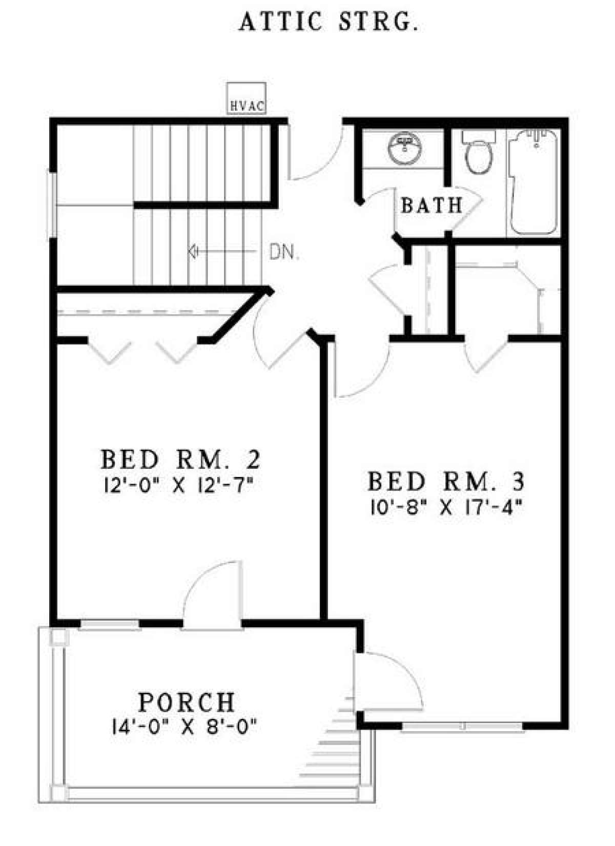 Floorplan 2 for House Plan #110-00360