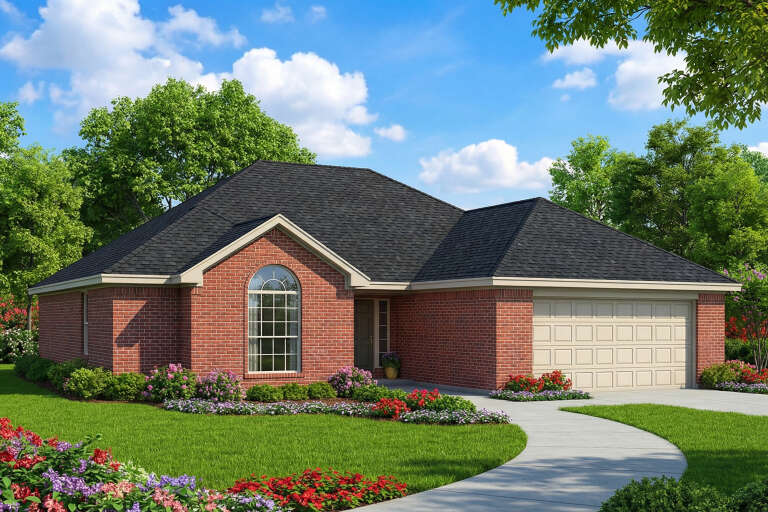 House Plan House Plan #5203 Angled Front Elevation