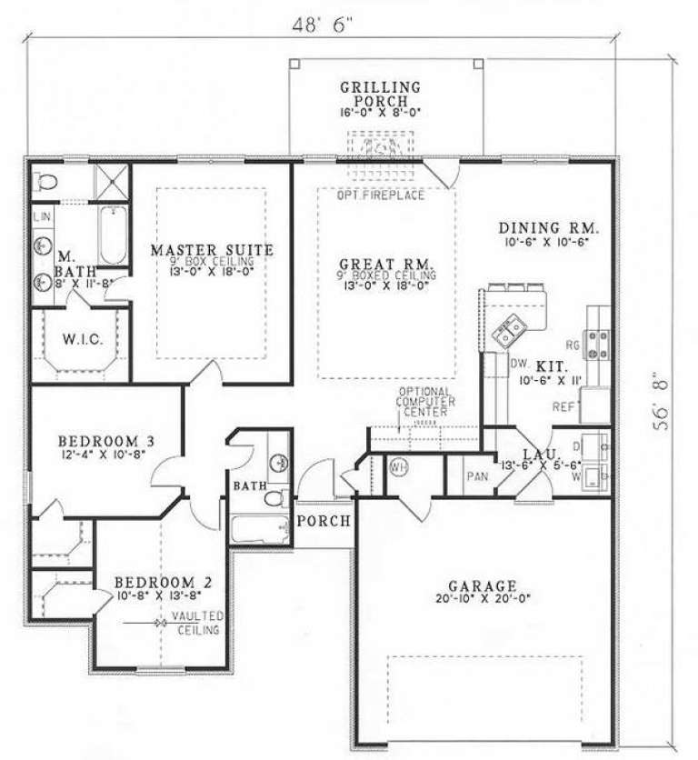 House Plan House Plan #5203 Drawing 1