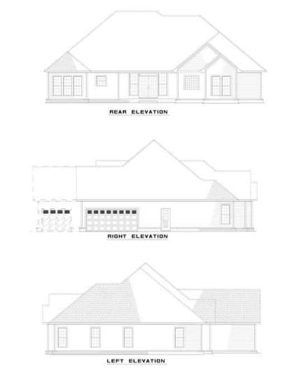 French Country House Plan #110-00363 Elevation Photo